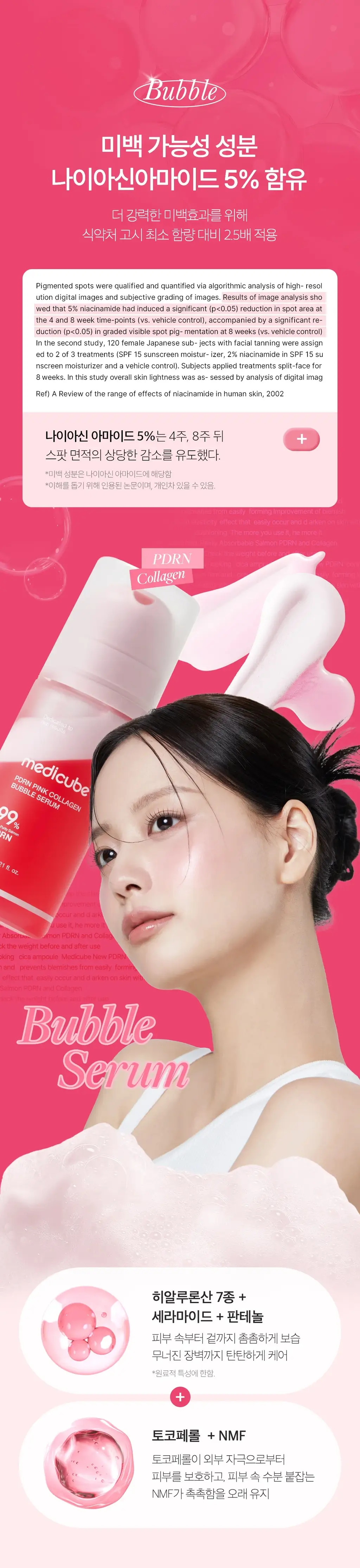 [10초물광/연어PDRN] 메디큐브 PDRN 핑크 콜라겐 버블 세럼 95ml 상세페이지 13